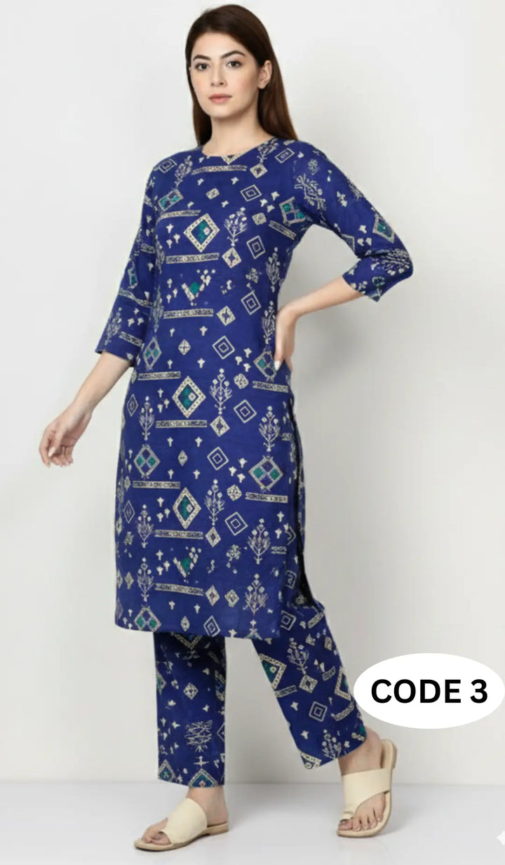 Premium Winter Khaddar Fabric|2Pcs Unstitched Cloth| code 3