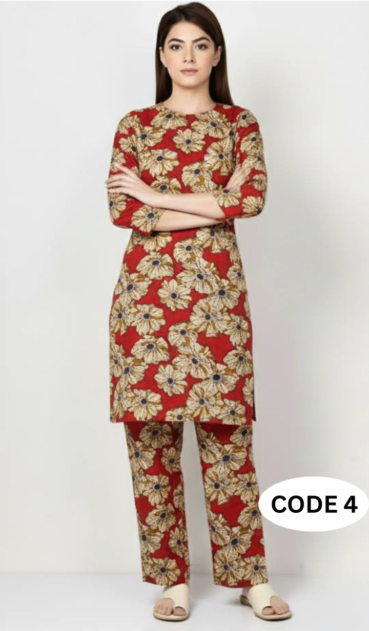 Premium Winter Khaddar Fabric|2Pcs Unstitched Cloth| code 4